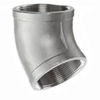 ¾ inch NPT threaded 45 deg 304 Stainless Steel elbow