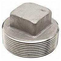 2 inch NPT galvanized malleable iron square head plug