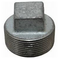 6 inch NPT malleable iron square head plug