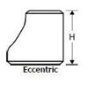 304 stainless steel weld on eccentric reducer drawing