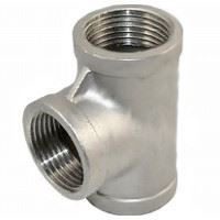 Picture of 1 ¼ inch NPT Class 150 Stainless Steel Straight Tee
