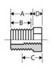 Picture of 1½ x ¼ inch NPT 304 Stainless Steel Reduction Bushings