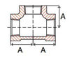 Picture of ⅛ inch NPT Malleable Iron Straight Tee