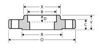 class 150 socket weld 304 stainless steel flange line drawing