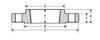 Picture of 5 inch to 4 inch Threaded Class 150 Carbon Steel Flange