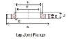 Picture of 12 inch Class 150 Lap Joint 304 Stainless Steel Flange
