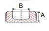 class 150 malleable iron square plug head drawing