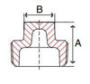 malleable iron class 150 square head plug drawing