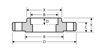 class 150 socket weld flange line drawing