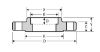 316 stainless steel class 150 socket weld flange line drawing