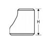 weld on schedule 316 stainless steel eccentric reducer line drawing