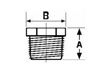 class 150 stainless steel hex bushing line drawing