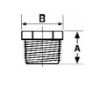 316 stainless steel class 150 reducing bushing line drawing