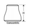 Picture of 1 x ½ inch 304 Stainless Steel schedule 10S concentric reducer