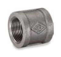 Picture of 1/2 inch NPT banded galvanized malleable iron full coupling