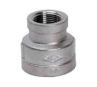 Picture of 1/4 x 1/8  inch NPT 304 stainless steel class 150 reducing coupling