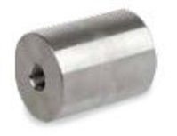 Picture of 1/2 x 3/8  inch NPT forged 304 stainless steel class 3000 reducing coupling