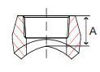 Picture of 1 inch NPT forged carbon steel class 3000 threaded branch outlet for pipe sizes 1-1/4" thru 2-1/2"