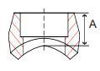 Picture of 1/2 inch forged carbon steel class 3000 socket weld branch outlet for pipe sizes 3/4" thru 36"