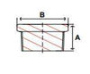 class 3000 forged 316 stainless steel hex head plug line drawing