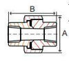 Picture of ½ inch NPT Class 3000 Forged Carbon Steel Union