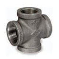Picture of 1-¼ inch NPT class 150 galvanized malleable iron cross