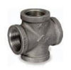 Picture of 1-½ inch NPT class 150 galvanized malleable iron cross