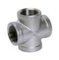 Picture of 1 inch NPT 304 stainless steel class 150 threaded cross