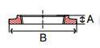 class 150 weld spud for tank in 316 stainless steel line drawing