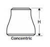 Picture of 2 ½ x 1-1/4 inch 304 Stainless Steel schedule 10 concentric reducer