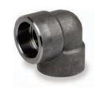 Picture of ⅜ inch 90 degree forged carbon steel socket weld elbow