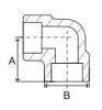 Picture of ⅜ inch 90 degree forged carbon steel socket weld elbow