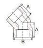 45 degree socket weld elbow