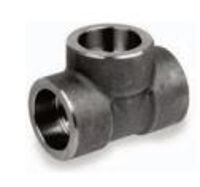 Picture of ¾ inch forged carbon steel socket weld straight tee