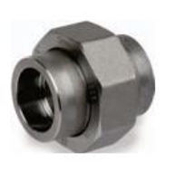 Picture of ¾ inch forged carbon steel socket weld union