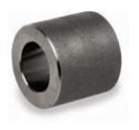 Picture of ¾ inch forged carbon steel socket weld coupling