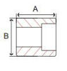 Picture of 2 inch forged carbon steel socket weld half coupling