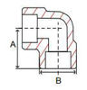 Picture of 1/8 inch 90 degree forged 304 stainless steel socket weld elbow