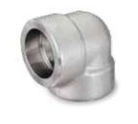 Picture of ¾ inch 90 degree forged 304 stainless steel socket weld elbow