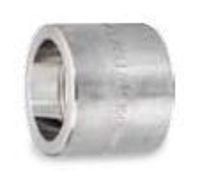 Picture of ½ inch forged 304 stainless steel socket weld coupling