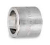 Picture of 1-1/2 x 1-1/4  inch class 3000 forged 304 stainless steel socket weld reducing coupling
