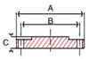 class 150 bronze blind flange line drawing