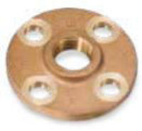 Picture of 1-1/4 inch NPT Threaded Class 150 Bronze Theaded Flange