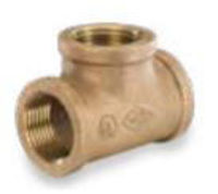 Picture of ¼ inch NPT Threaded Bronze Tee