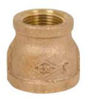 Picture of 1-1/2 x 1 inch NPT threaded bronze reducing coupling