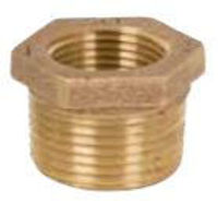 Picture of ¾ x ¼ inch NPT threaded bronze reducing bushing