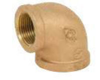 Picture of 4 inch NPT Threaded Lead Free Bronze 90 degree elbow