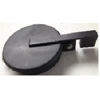 Picture of carbon steel exhaust rain cap for 10 inch OD exhaust stack