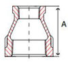 lead free threaded reduction coupling line drawing