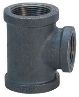 Picture of 1/2 x 1/2 x 3/8 inch NPT Class 150 Malleable Iron Reducing Tee